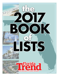 Florida Trend Top Rank Book of Lists 2017