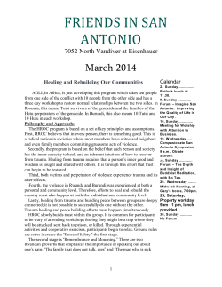 Third Month 2014 - San Antonio Quakers