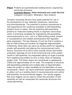 Proteins as supramolecular building blocks: engineering nanoscale