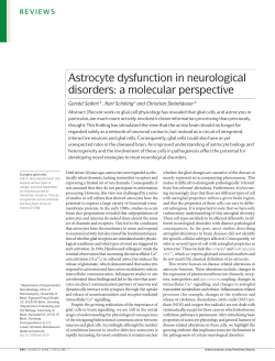 Astrocyte dysfunction in neurological disorders: a molecular