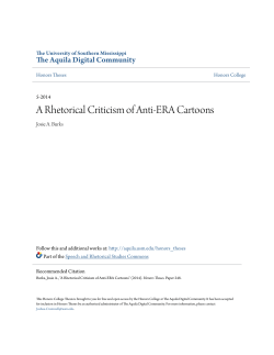 A Rhetorical Criticism of Anti-ERA Cartoons