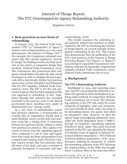 The FTC Overstepped its Agency