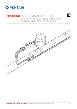 heat-tracing systems - Pentair Thermal Management