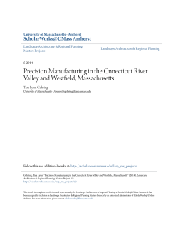 Precision Manufacturing in the Cnnecticut River Valley and