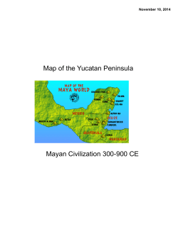 Map of the Yucatan Peninsula Mayan Civilization 300