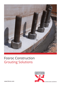 Fosroc Construction Grouting Solutions