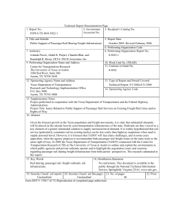 Public Support of Passenger Rail Sharing Freight Infrastructure (0