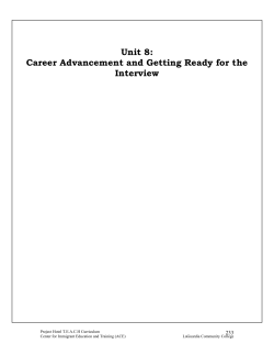 Unit 8 - LaGuardia Community College