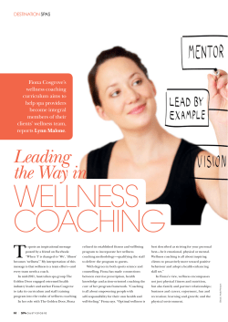 Leading the Way in - Wellness Coaching Australia