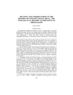 meaning and understanding in the history of constitutional ideas