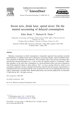 Invest now, drink later, spend never