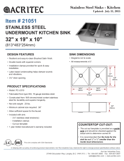 Item # 21051 32" x 19" x 10" - Acri-tec