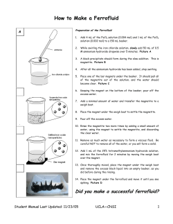 How to Make a Ferrofluid