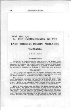 34. the hydrogeology of the lake tiberi as region, midlands, tasmania