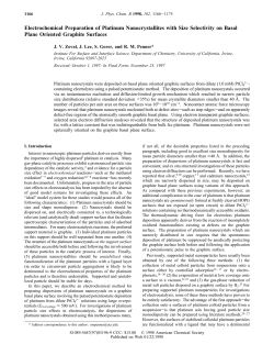 Electrochemical Preparation of Platinum Nanocrystallites with Size