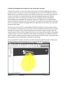 Creating interchangeable parts through use of the <family