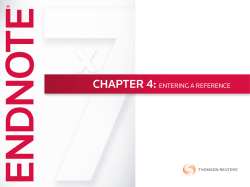 EntEring a rEfErEncE