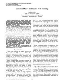 Constraint-Based Multi-Robot Path Planning