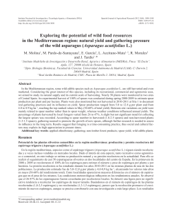 Exploring the potential of wild food resources in the Mediterranean