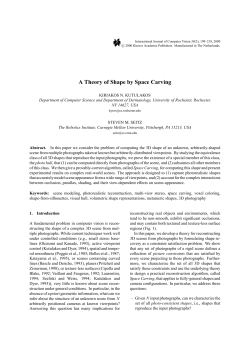 A Theory of Shape by Space Carving