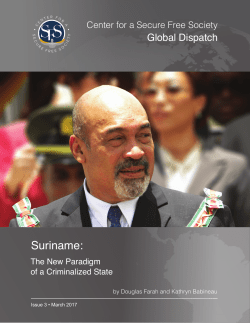 Suriname - Center for a Secure Free Society