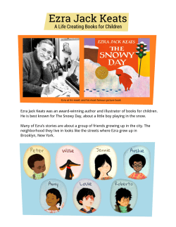Ezra`s Bio for Kids - The Ezra Jack Keats Foundation