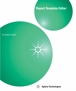 Report Template Editor