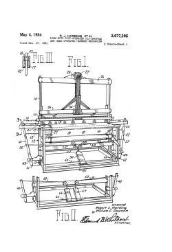 Loom with foot-operated fly-shuttle and hand