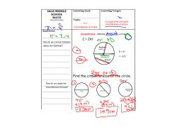 Find the circumference of the circle.