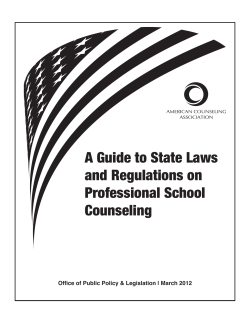 A Guide to State Laws and Regulations on Professional School