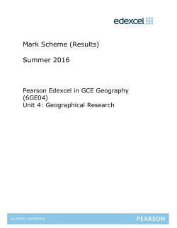 Mark Scheme - Edexcel
