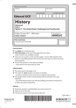 History - Edexcel