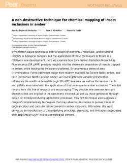 A non-destructive technique for chemical mapping of insect