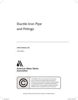 Ductile-Iron Pipe and Fittings - American Water Works Association