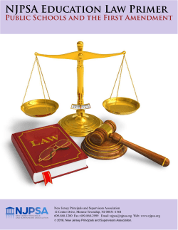 NJPSA Education Law Primer