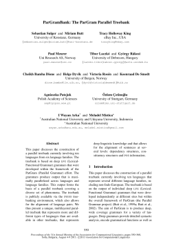 ParGramBank: The ParGram Parallel Treebank