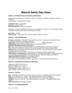 Material Safety Data Sheet