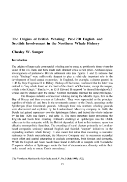 The Origins of British Whaling: Pre