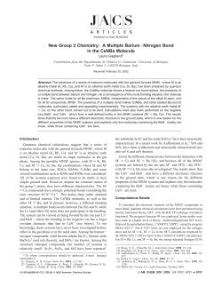 New Group 2 Chemistry: A Multiple Barium&minus;Nitrogen Bond in the