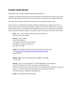 Ecuador Study Abroad