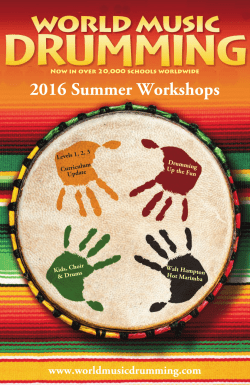 2016 Summer Workshops - Florida Music Educators Association