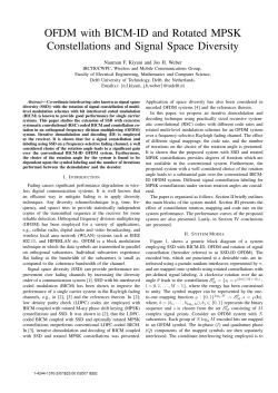 OFDM with BICM-ID and Rotated MPSK Constellations and Signal