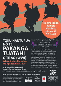 My WW1 Hero Entry Pack (Te Reo Māori)