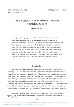 Toward a classification of dynamical symmetries in classical