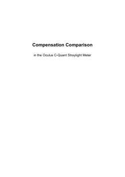 Compensation Comparison method