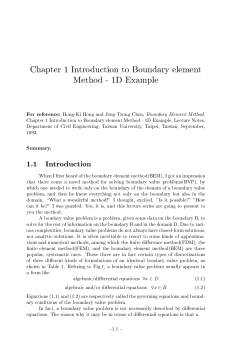 Chapter 1 Introduction to Boundary element Method