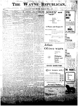 27) July 4, 1900 - Wayne Newspapers Online