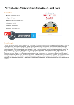 PDF Collectible Miniature Cars (Collectibles) ebook
