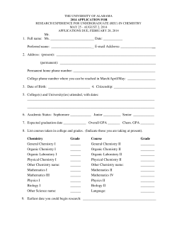 Mr. 1. Full name - Department of Chemistry