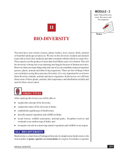 11 BIO-DIVERSITY